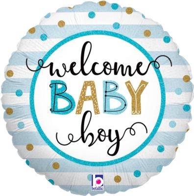 Welcome Baby Boy Balloon